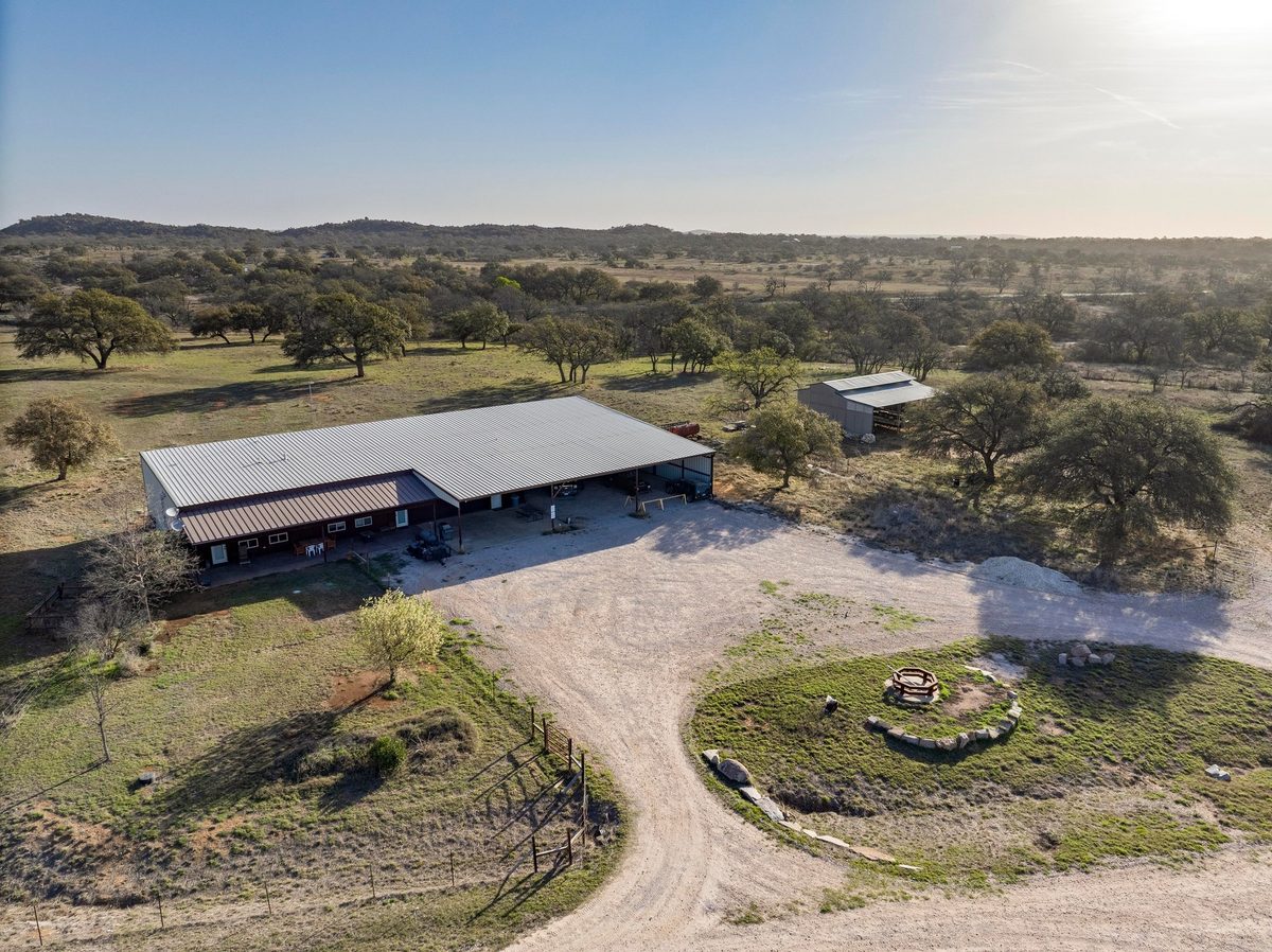 Guest lodge aerial view