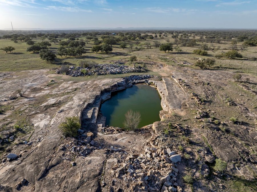 Quarry landscape view